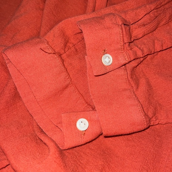 Loft rustic orange button down blouse size XL - Picture 11 of 11